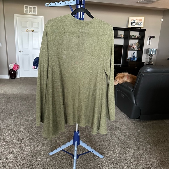 Coldwater Creek olive green Cardigan Size XL - Picture 2 of 3